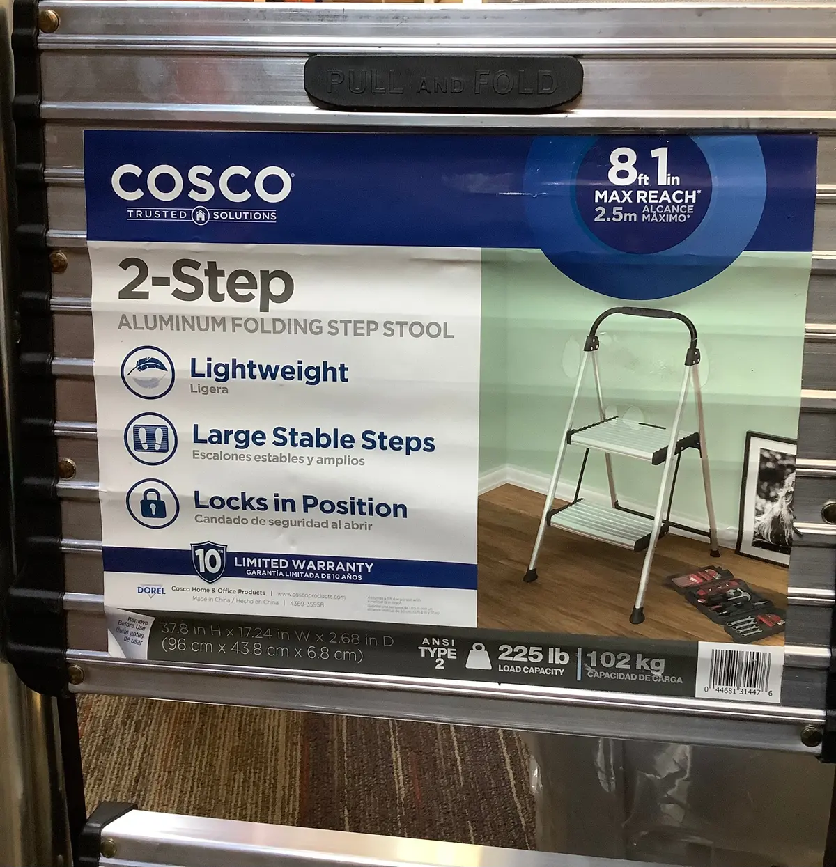 Cosco 2 Step All Aluminum Step Stool 1