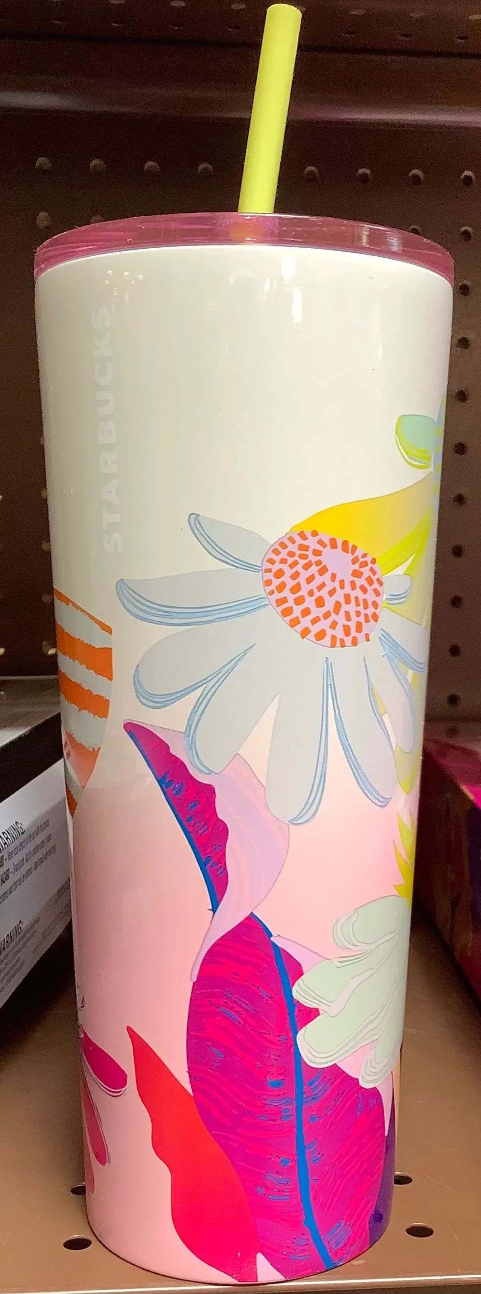Starbucks Summer 2024 White Floral 24 Oz 1