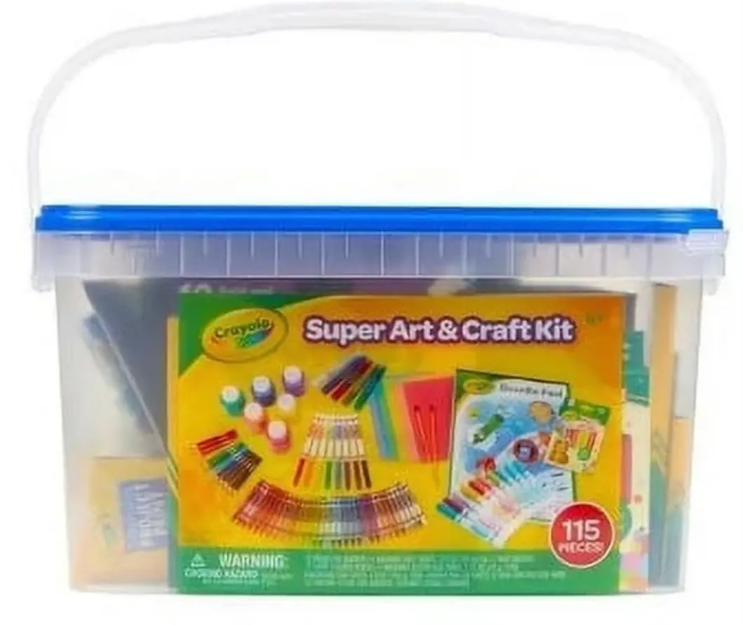 Crayola 115Pc Kids Super Art & Craft Kit 1