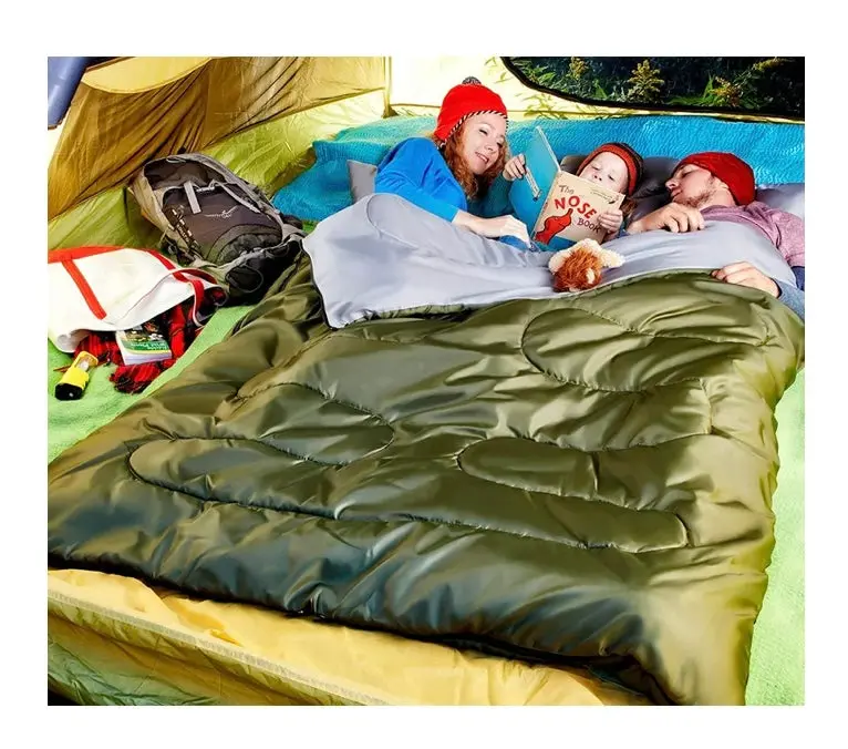 Sleepingo Double Sleeping Bag For Backpacking, Camping, Or Hiking. 1