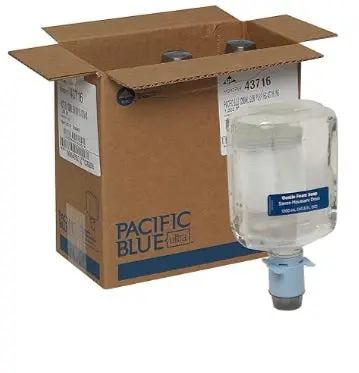 Pacific Blue Ultra Automated Touchless Gentle Foam Hand
Soap Dispenser Refill By Gp Pro
(Georgia-Pacific), Dye And Fragrance Free, 43716, 1200 Ml 1