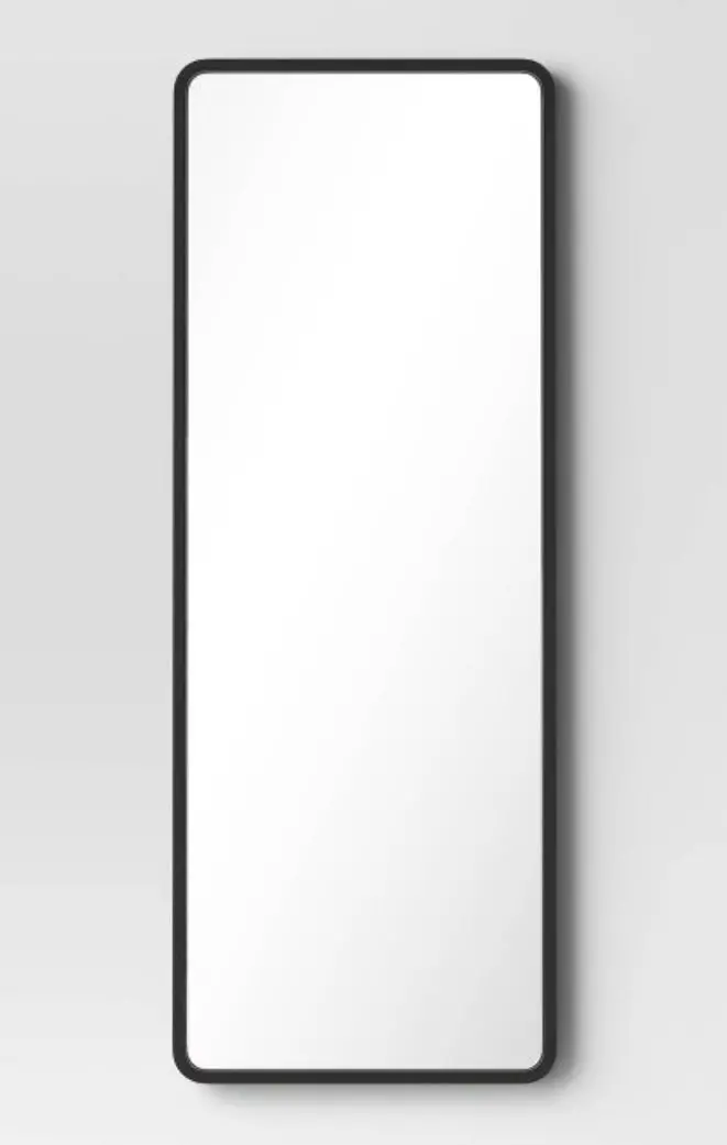 22" X 60" Rounded Corner Wood Leaner
Mirror Black 1