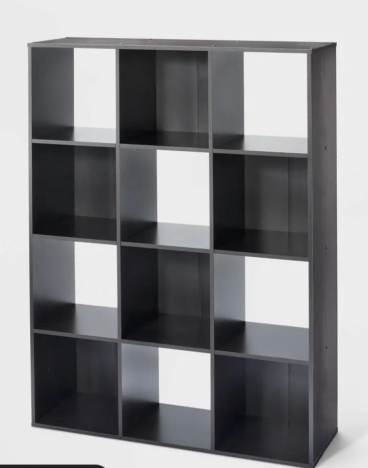 11" 12 Cube Organizer Shelf Espresso Brown 1