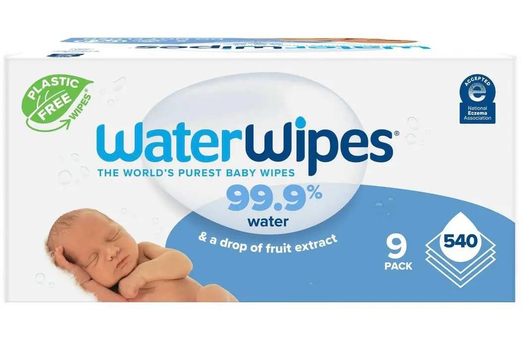 Waterwipes Plastic-Free Original Unscented 99.9% Water
Based Baby Wipes - 540Ct 1