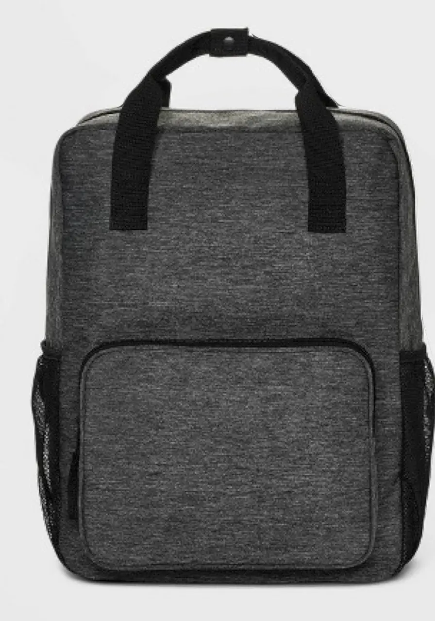 Kids' 16" Square Backpack -  Gray 1
