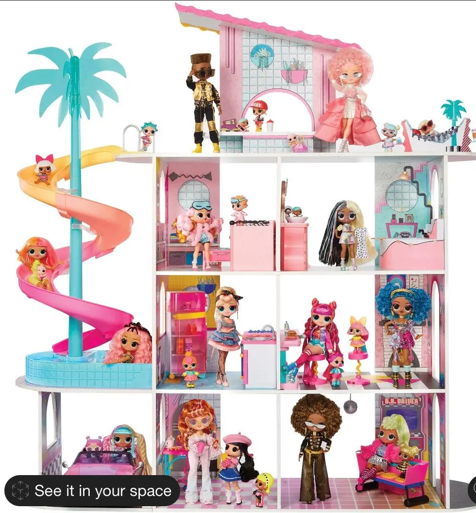 L.O.L. Surprise! Omg Fashion House Playset With 85+ Surprises, Made From Real Wood 1