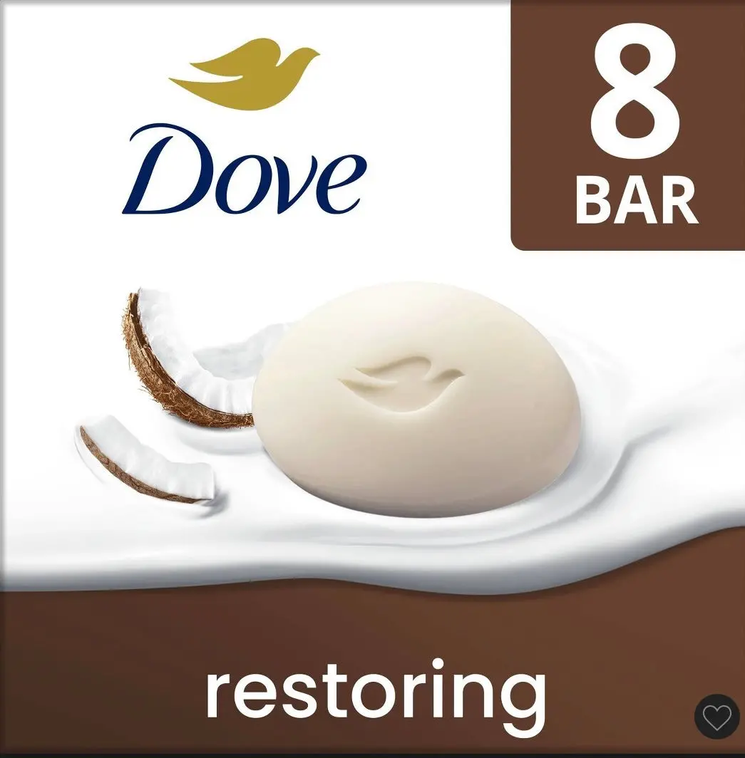 Dove Beauty Restoring Coconut & Cocoa Butter Beauty Bar
Soap - 8Pk/3.750Z 1