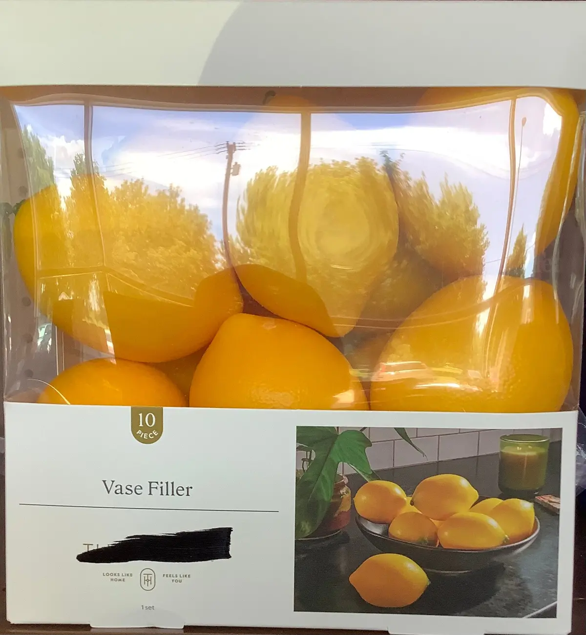 10Pc Decorative Lemon Filler Yellow 1