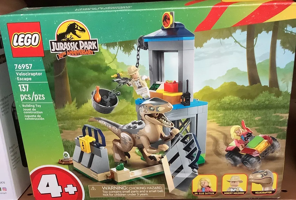 Lego Jurassic Park Velociraptor Escape Dinosaur Toy 1