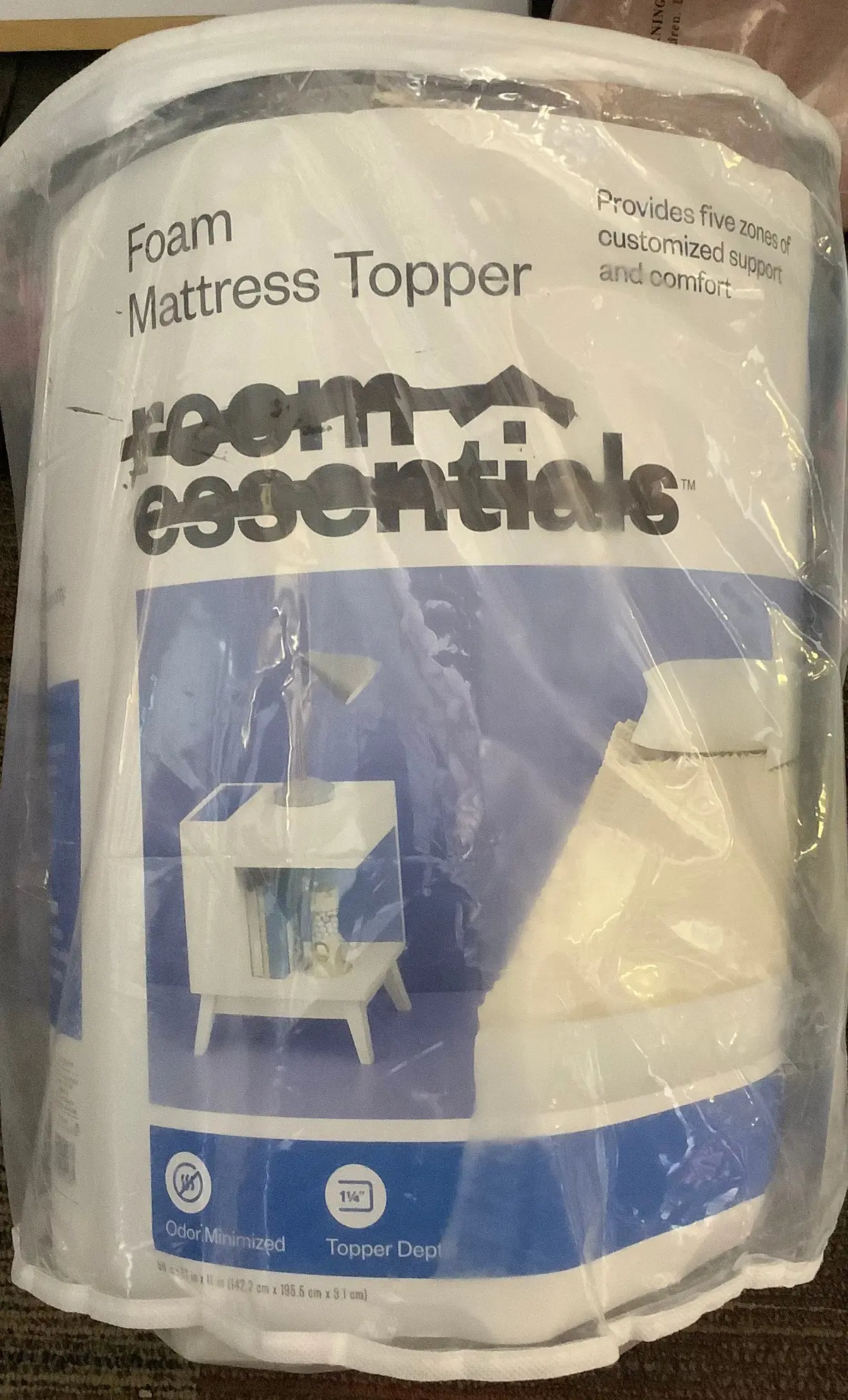 Queen 5-Zone 1.25" Foam Mattress Topper 1