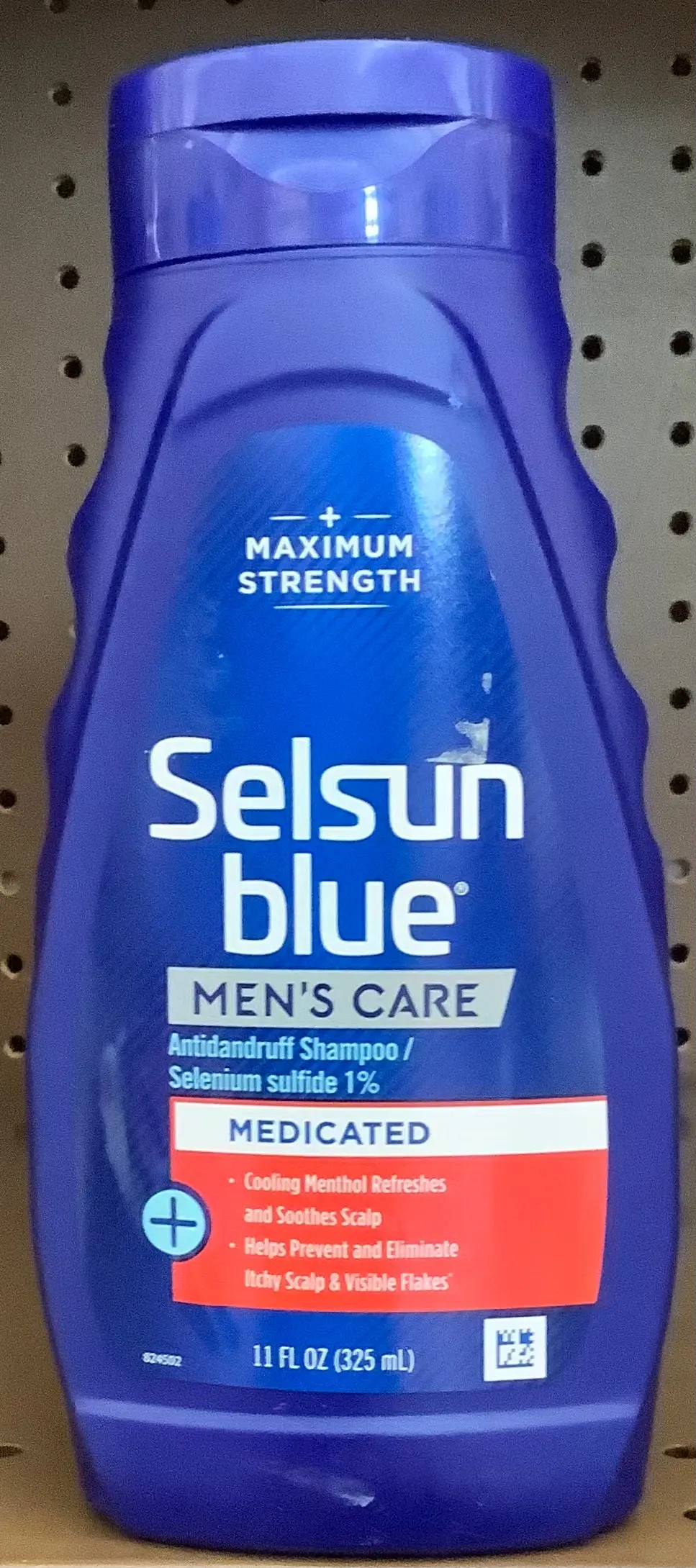 Selsun Blue Medicated Anti-Dandruff Shampoo With Menthol, 11 Fl. Oz., Maximum Strength, Selenium Sulfide 1% 1