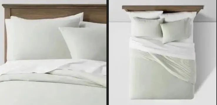 Washed Cotton Sateen King Comforter Set 1