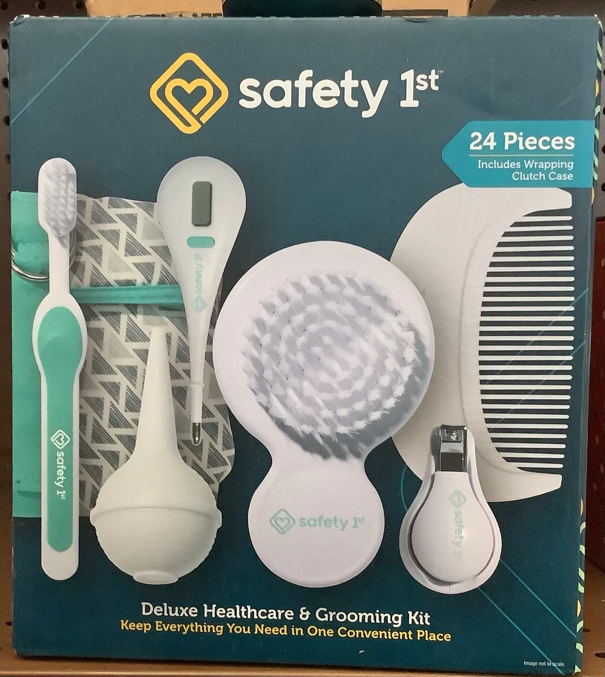 Safety 1St Deluxe Nursery Healthcare & Grooming Kit - Pyramids Aqua 1