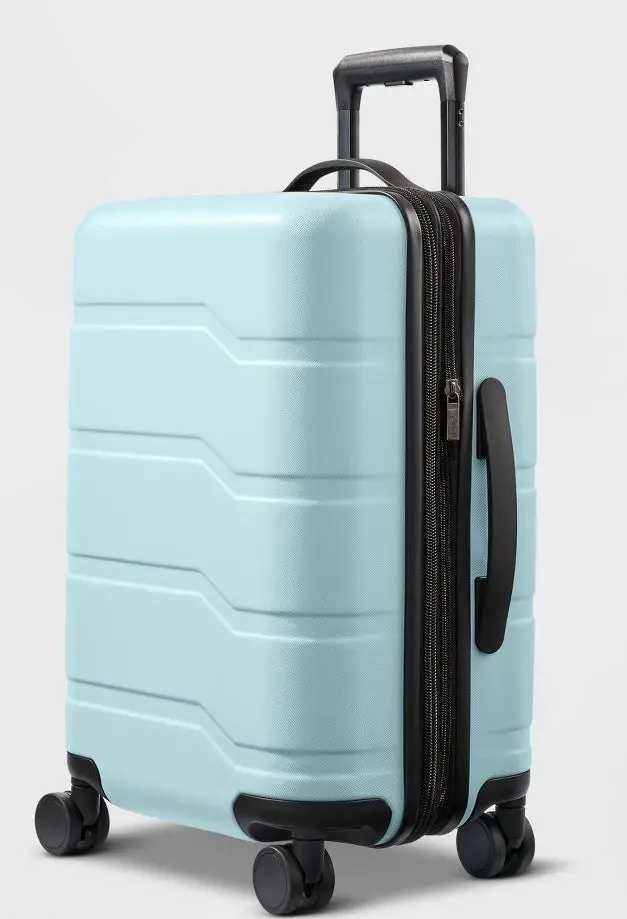 Hardside Carry On Suitcase Muddy Aqua 1