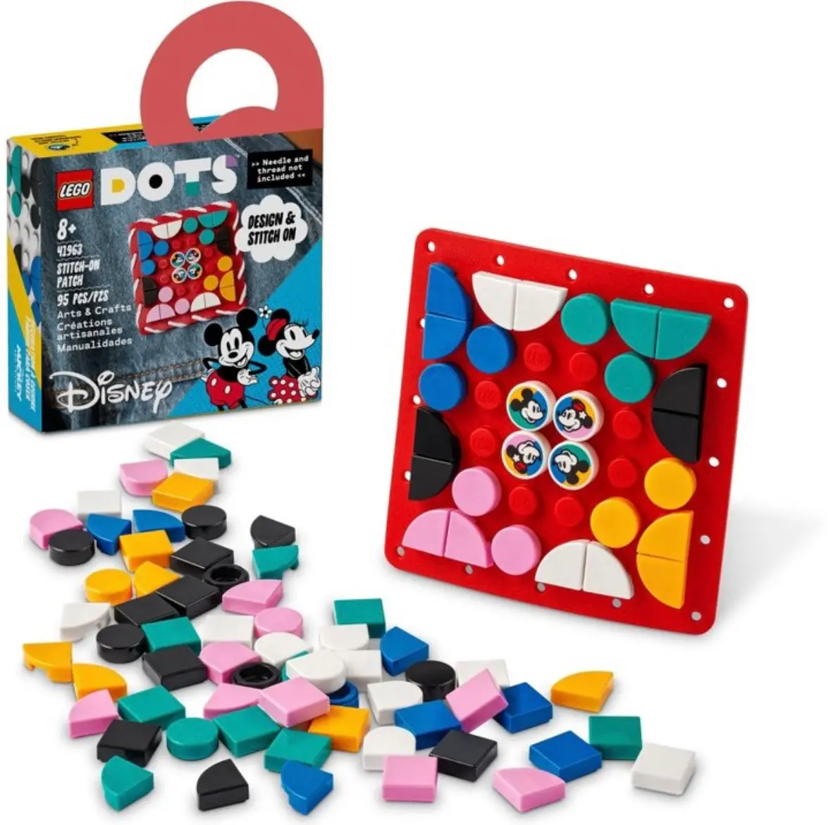 Lego Dots Mickey & Minnie Stitch-On
Patch Crafts Set 41963 1