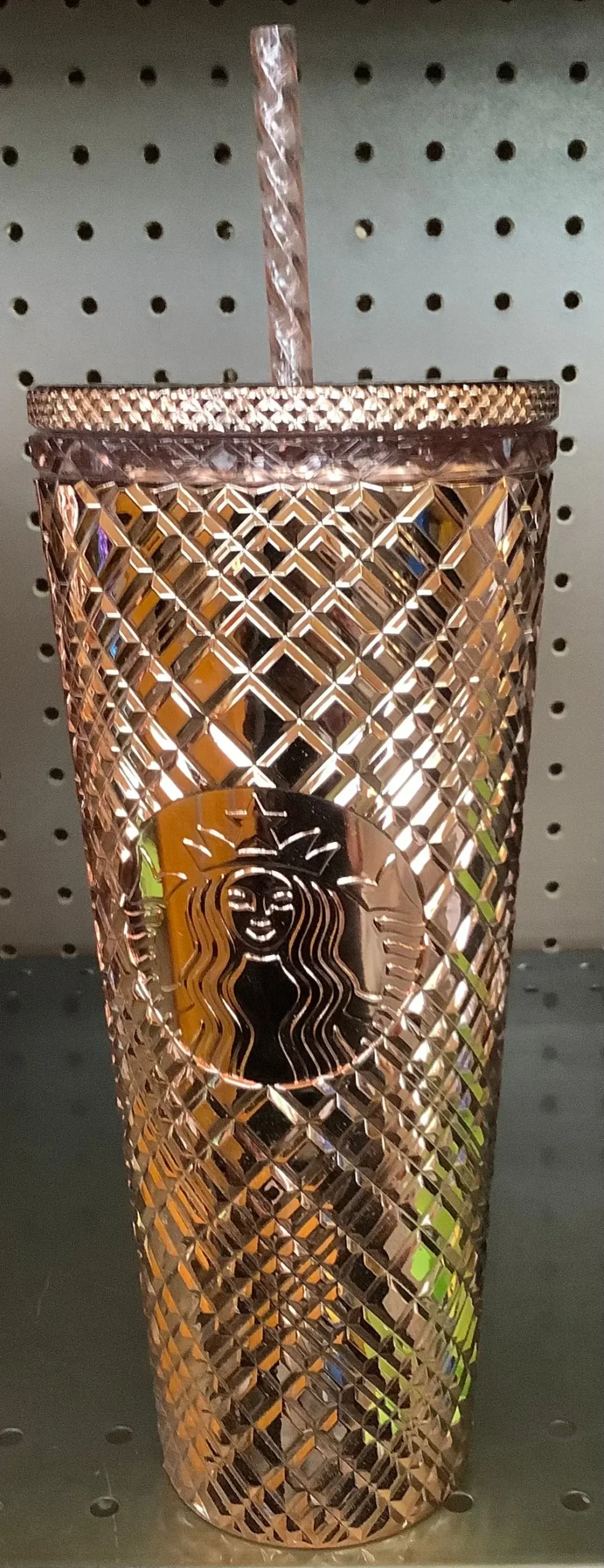 Jeweled 24Oz Tumbler Cold Cup - Rose Gold 1