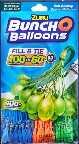 Bunch O Balloons Rapid-Filling Water Balloons 100 Count 1
