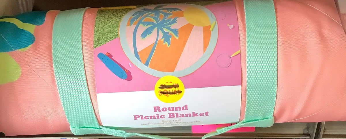 Retro Palm Picnic Blanket 1