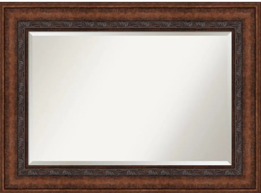 46" X 34" Beveled Decorative Bronze Wall
Mirror Large Out Of Box 1