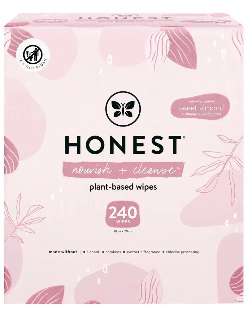 The Honest Company Nourish + Cleanse Plant-Based Baby
Wipes - Sweet Almond - 240Ct 1