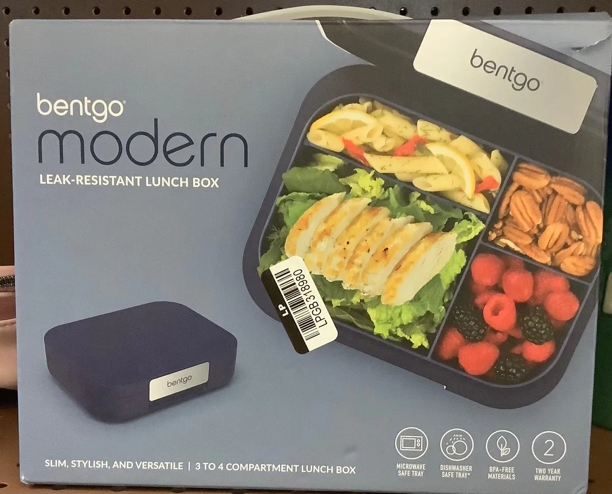 Bentgo Modern 4 Compartment Bento Style Leakproof Lunch
Box - Navy 1