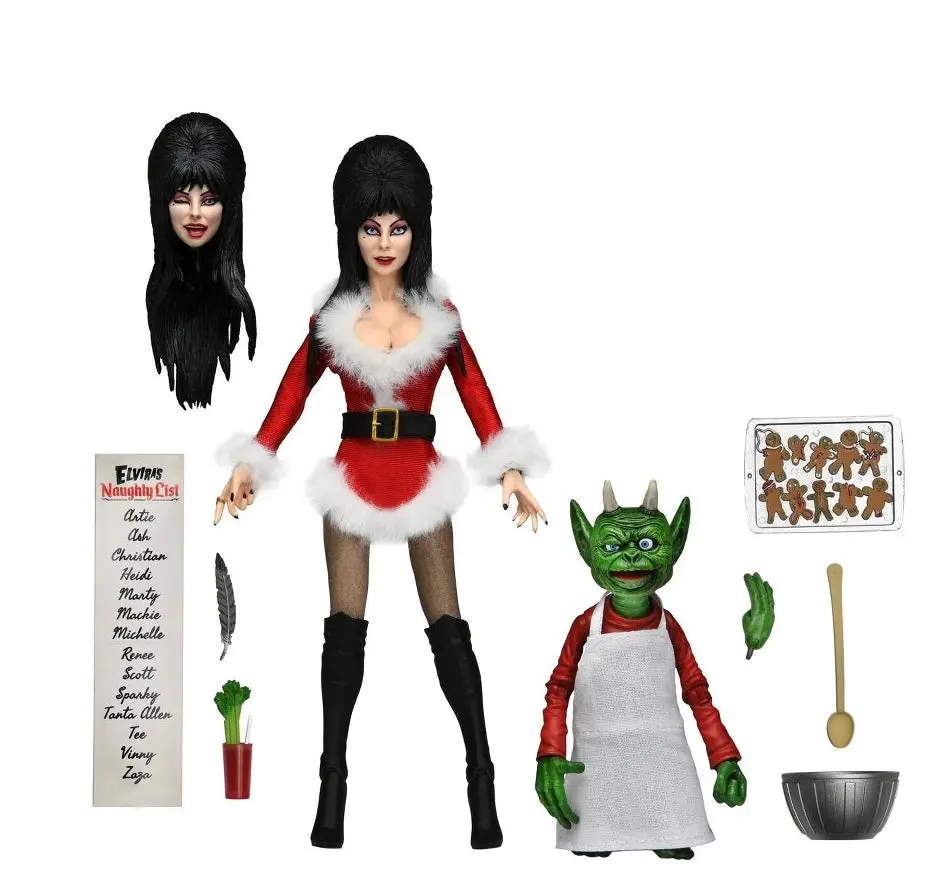 Neca Very Scary X Mas Elvira 8" Clothed Action Figure 1