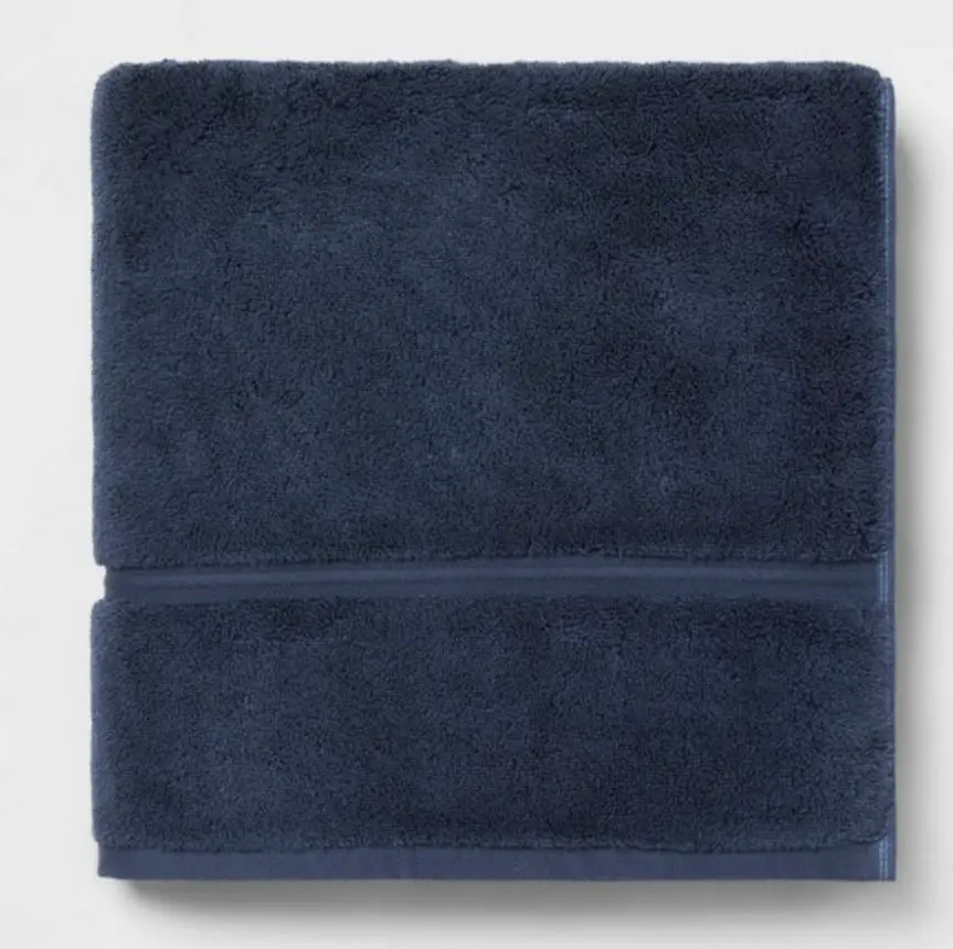 Spa Plush Bath Towel Navy 1