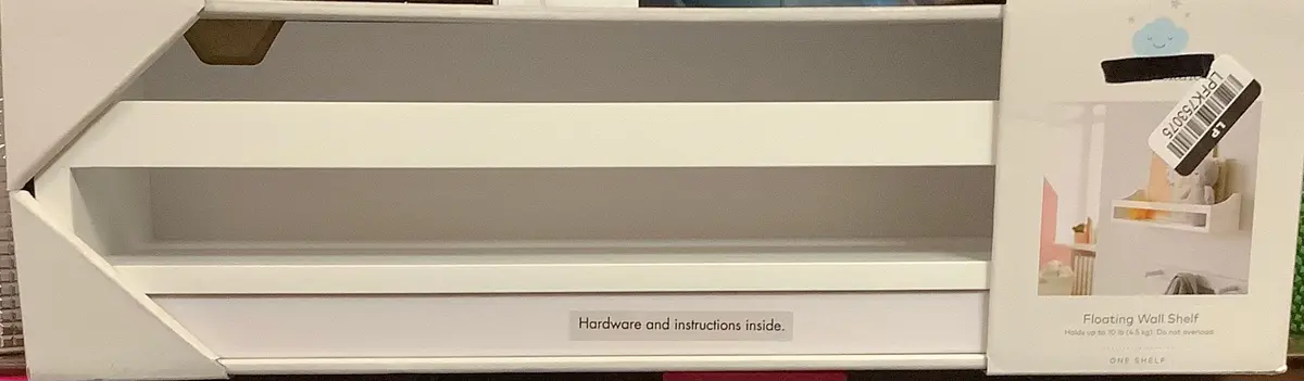 16" Slope Shelf White 1
