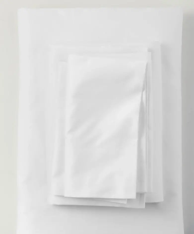 Queen 500 Thread Count Washed Supima Sateen Solid Sheet
Set White 1