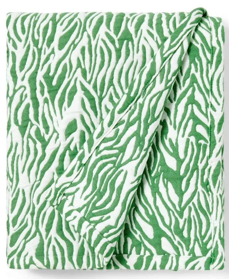 Sea Twig Green Throw 1