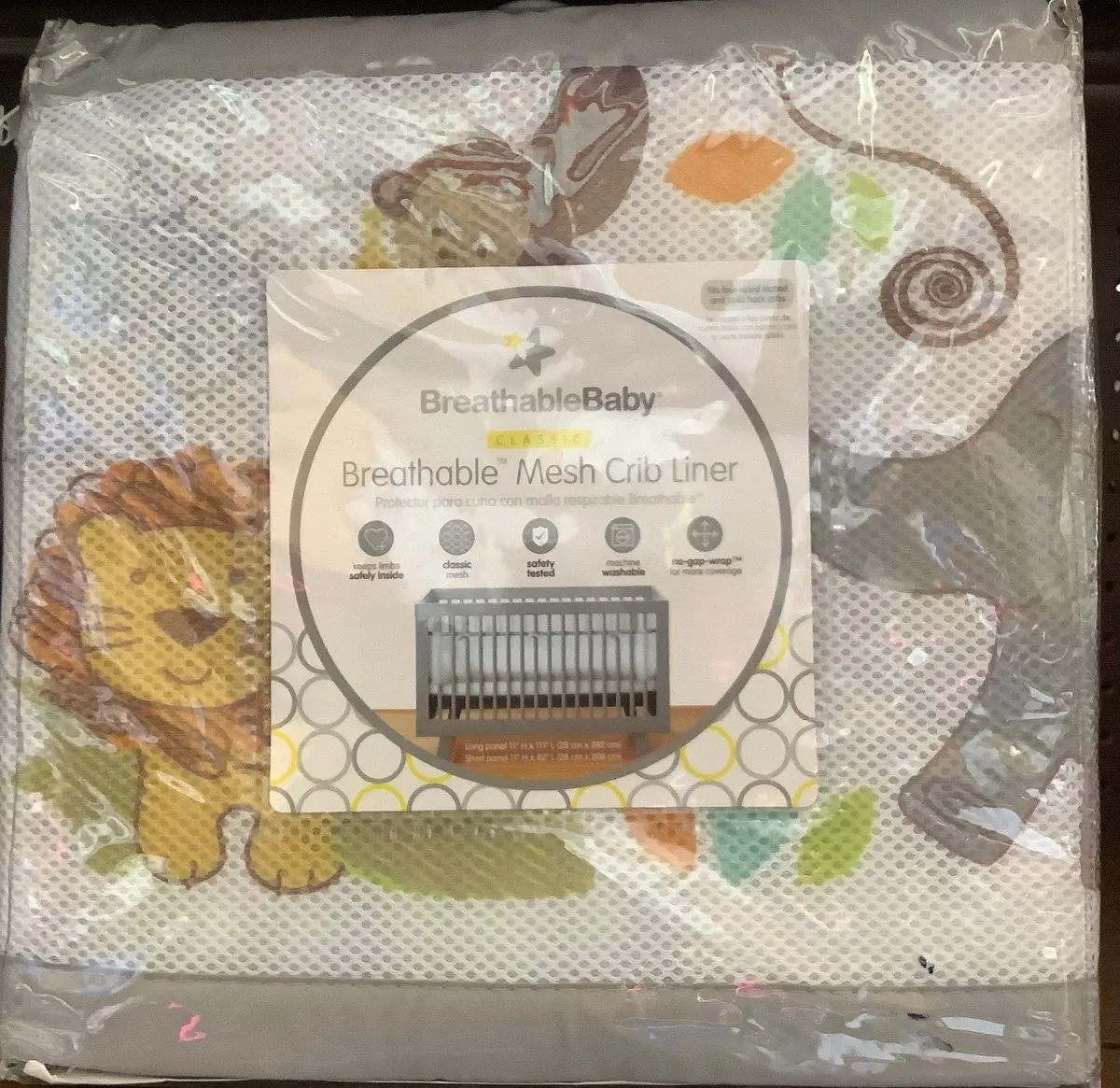 Breathablebaby Breathable Mesh Animal Pattern Crib Liner 1