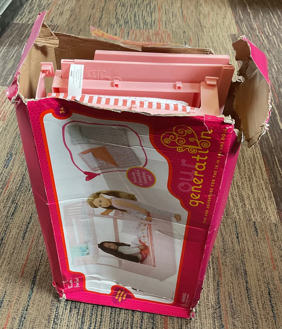 Thrifty 70- Our Generation Dreams For Two Pink Bunk Beds Accessory
Set For 18" Dolls 1