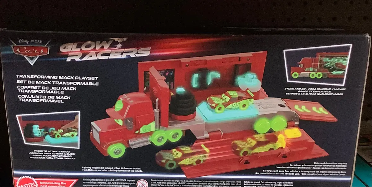 Disney And Pixar Cars Glow Racers Transforming
Mack Playset 1
