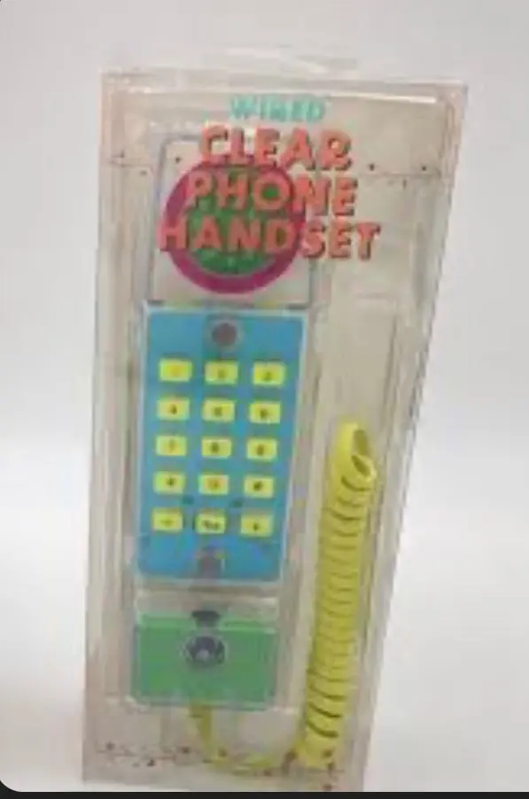 Playground Wired Clear Phone Handset 1