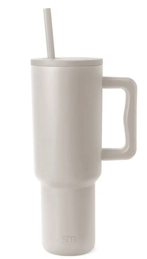 Trek 40Oz Stainless Steel Lidded Tumbler - Almond Birch 1