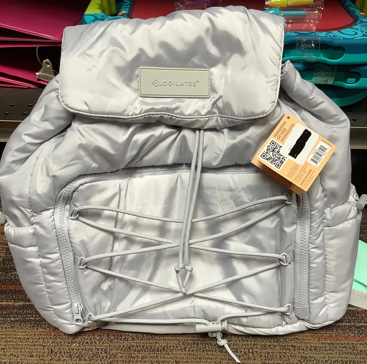 Blogilates Backpack In Lilac Haze- Clearance 1