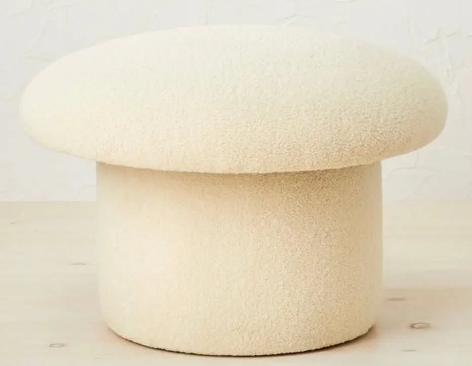 Maddalena Mushroom Stool Cream As Is 1