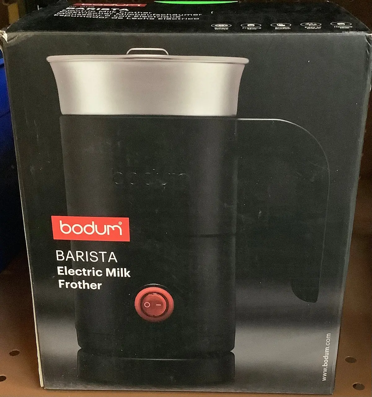 Bodum Milk Frother With Handle Black 1