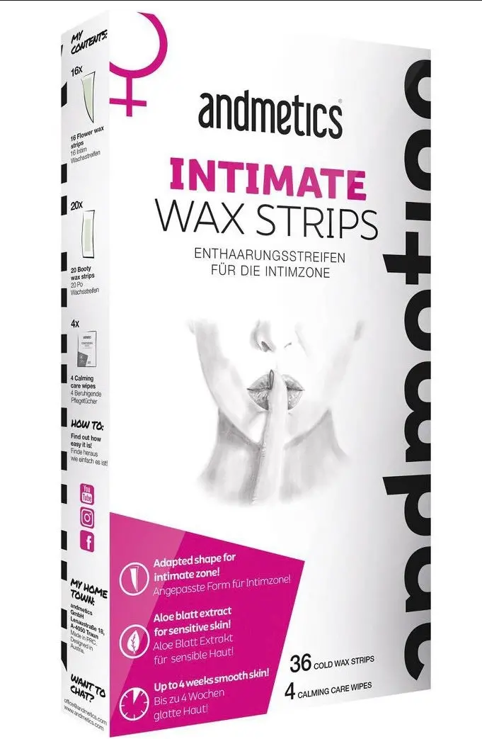 Andmetics Intimate Wax Strips For Women - 2.68Oz 1