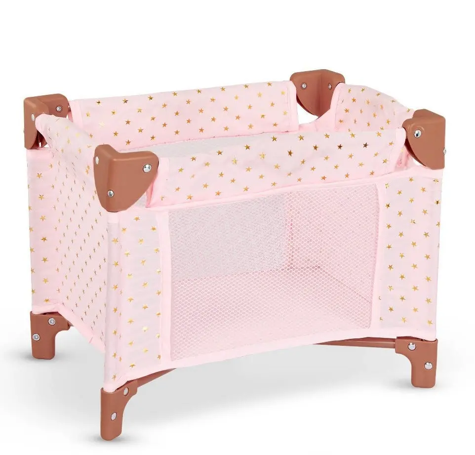 Lullababy Doll Pack & Play Pink Foldable Accessory - Gold
Star Print 1