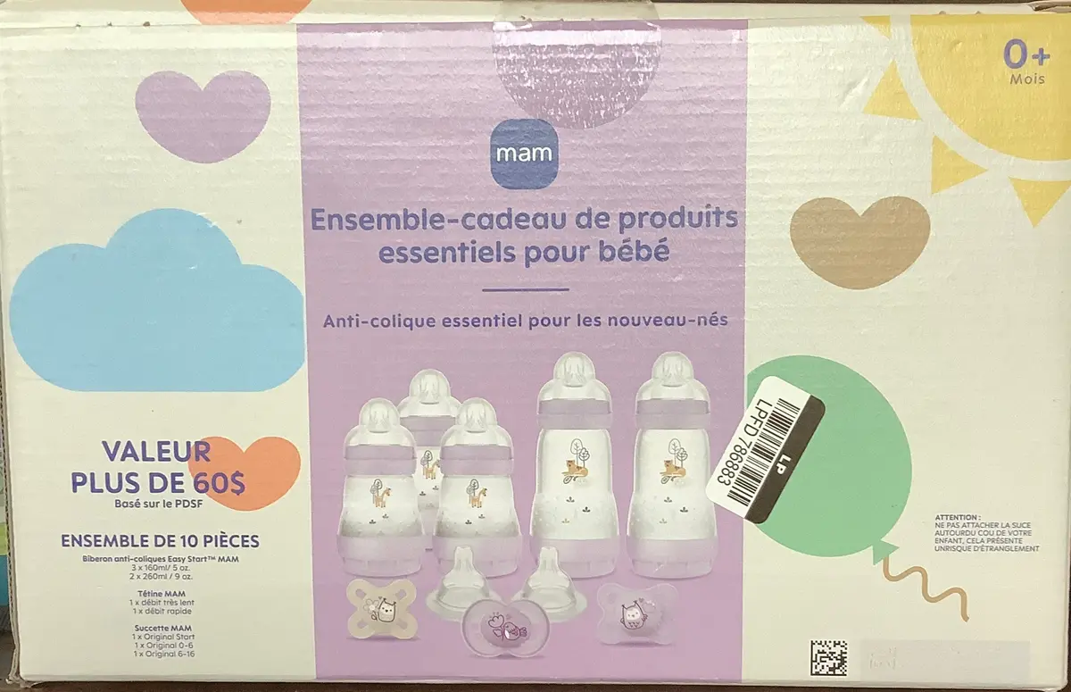 Mam Matte Collection Baby Bottle Gift Set - Girl - 9Pc 1