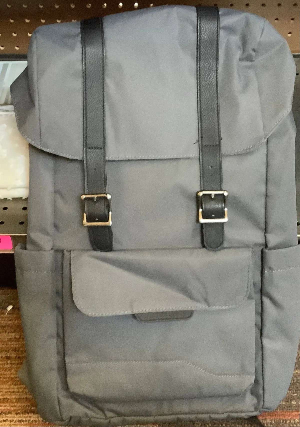 Fitted Flap Backpack Gray 1