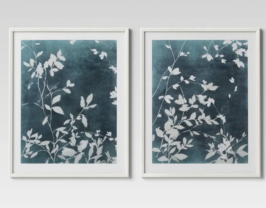 (Set Of 2) 24" X 30" All Over Floral Framed Posters 1