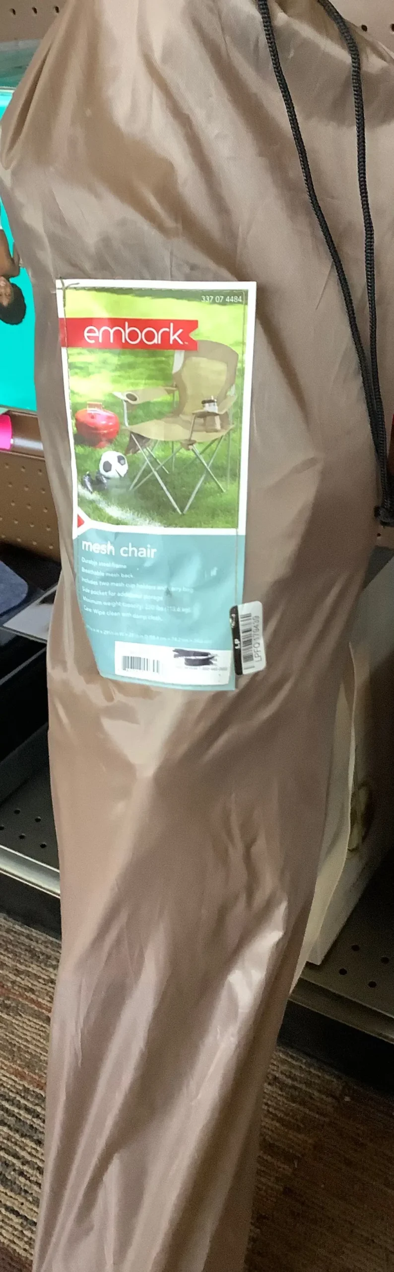 Outdoor Portable Mesh Chair Tan 1
