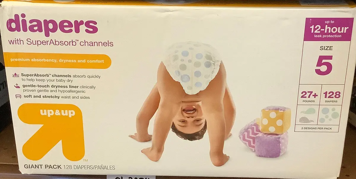 Disposable Diapers Giant Pack - Size 5 128Ct 1