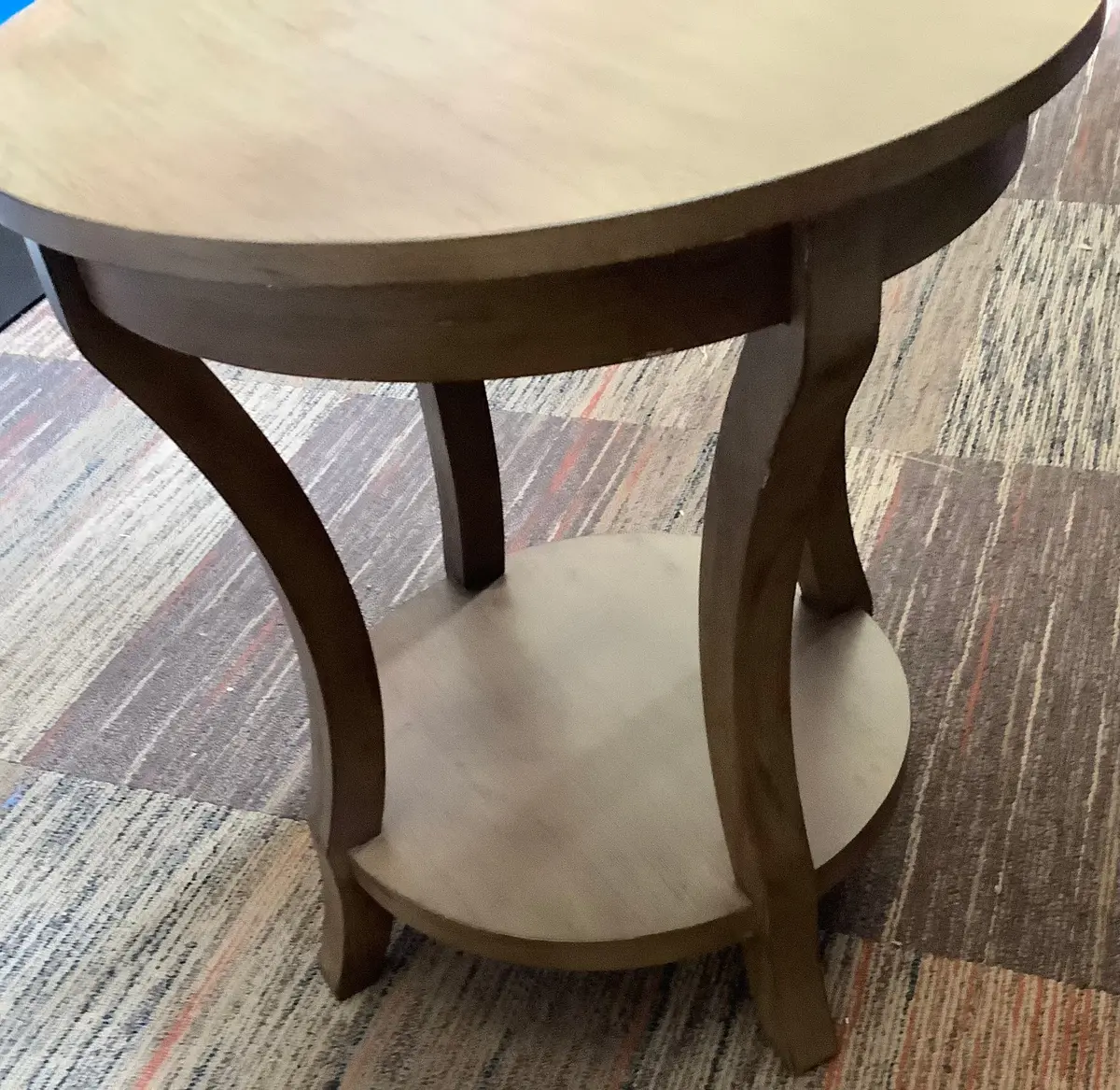 Shelburne Round Wood Accent Table Natural 1