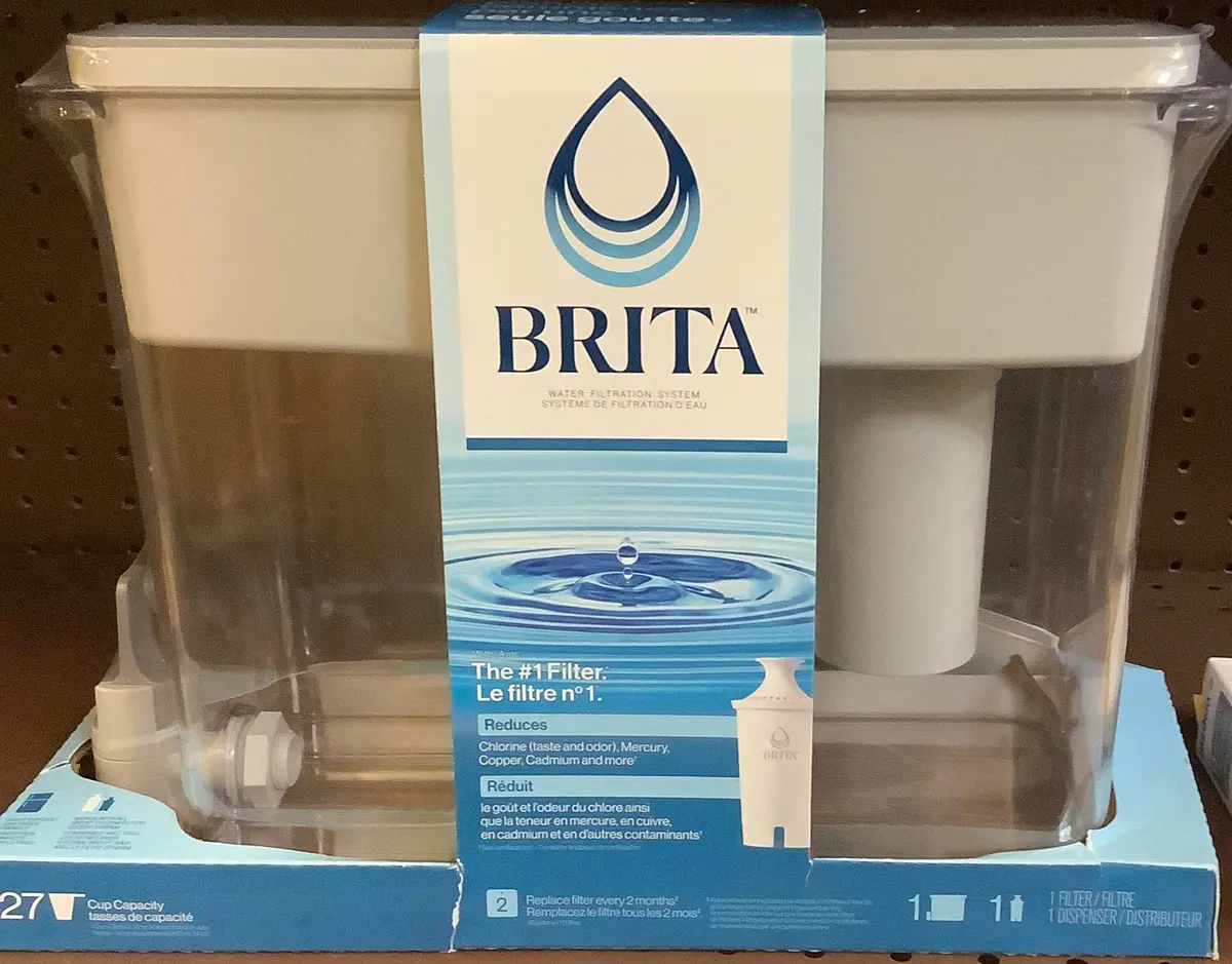 Brita Extra Large 27-Cup Ultramax Filtered Water Dispenser With Filter - Gray 1