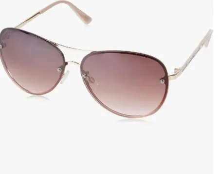 Tahari Women's Th651 Glitzy Metal Uv400 Protective Aviator
Pilot Sunglasses. 1