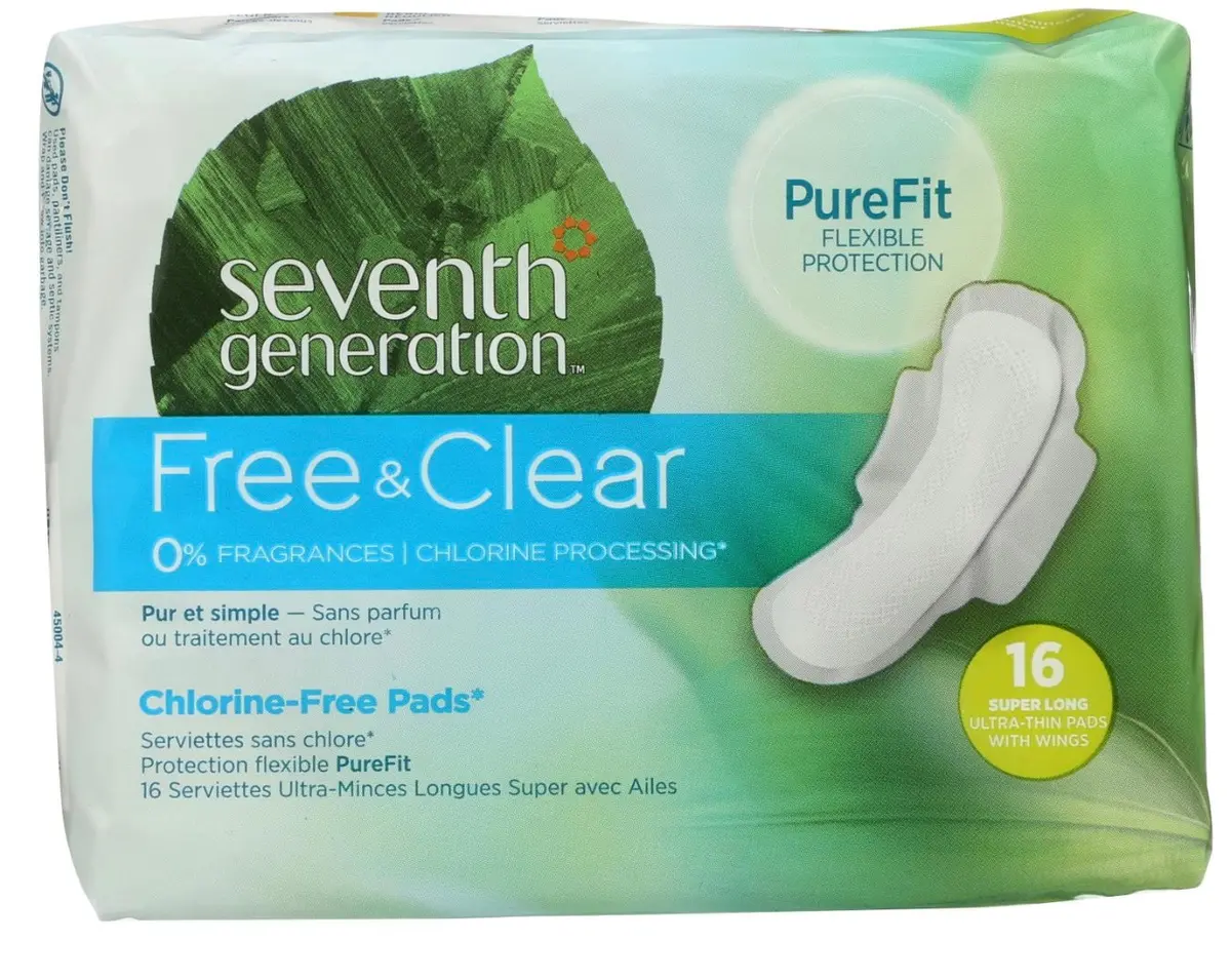 Seventh Generation - Free And Clear Pads - Super Long 1