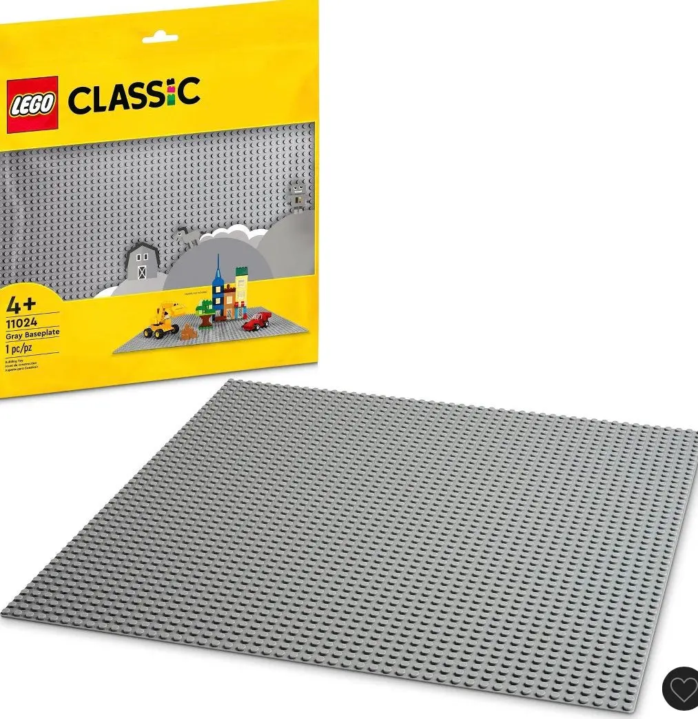 Lego Classic Gray Baseplate 11024 Building Kit 1